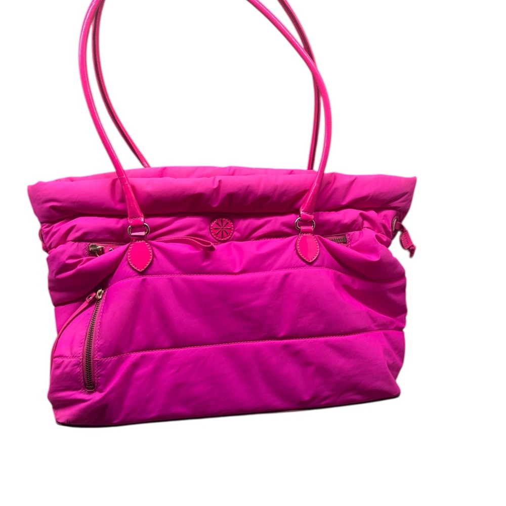 Isaac Mizrahi Neon Pink Tote Bag - Picture 16 of 16